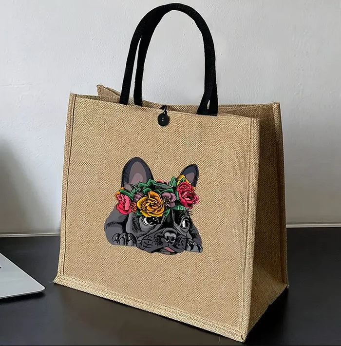 Large Capacity Teachers' Day Element Printed Tote Bag