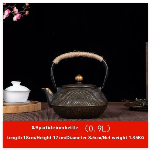 Antique Cast Iron Teapot Making Tea Single Pot