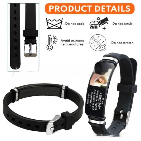 Silicone Titanium Steel Bracelet