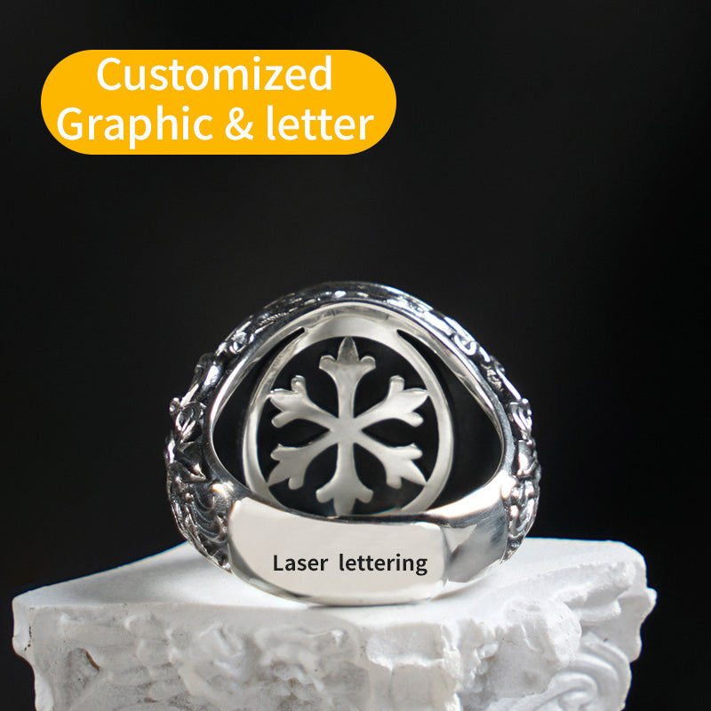 Men's Fashion Adjustable Engraved Ring