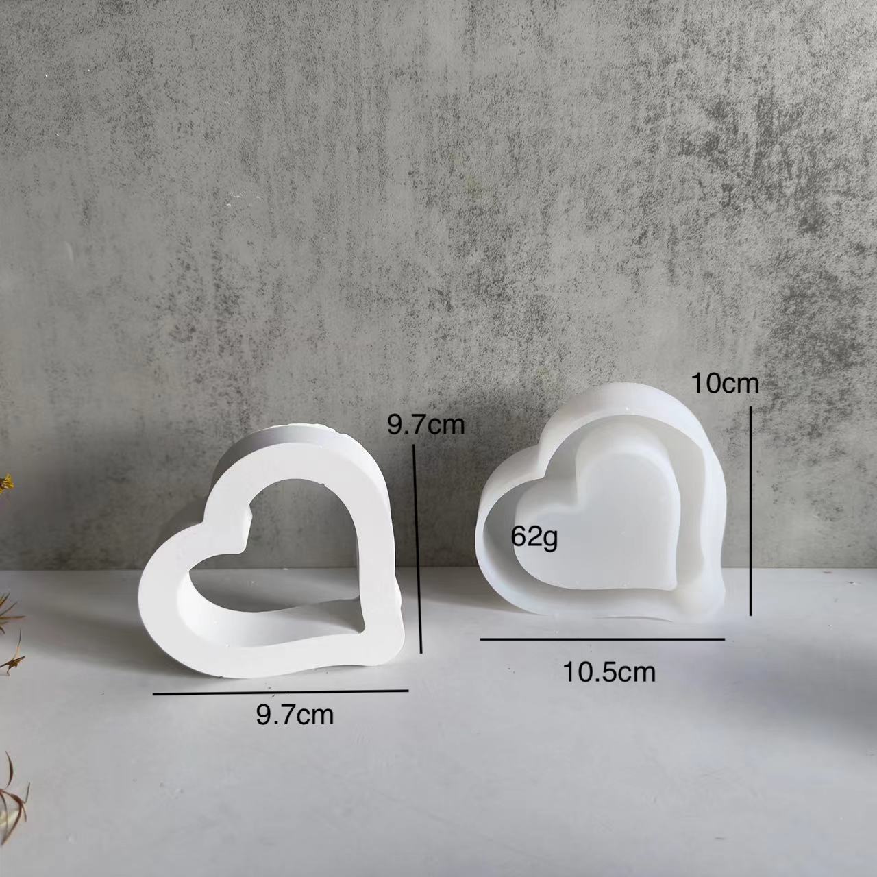 Valentine's Day Hollow Heart Silicone Mold
