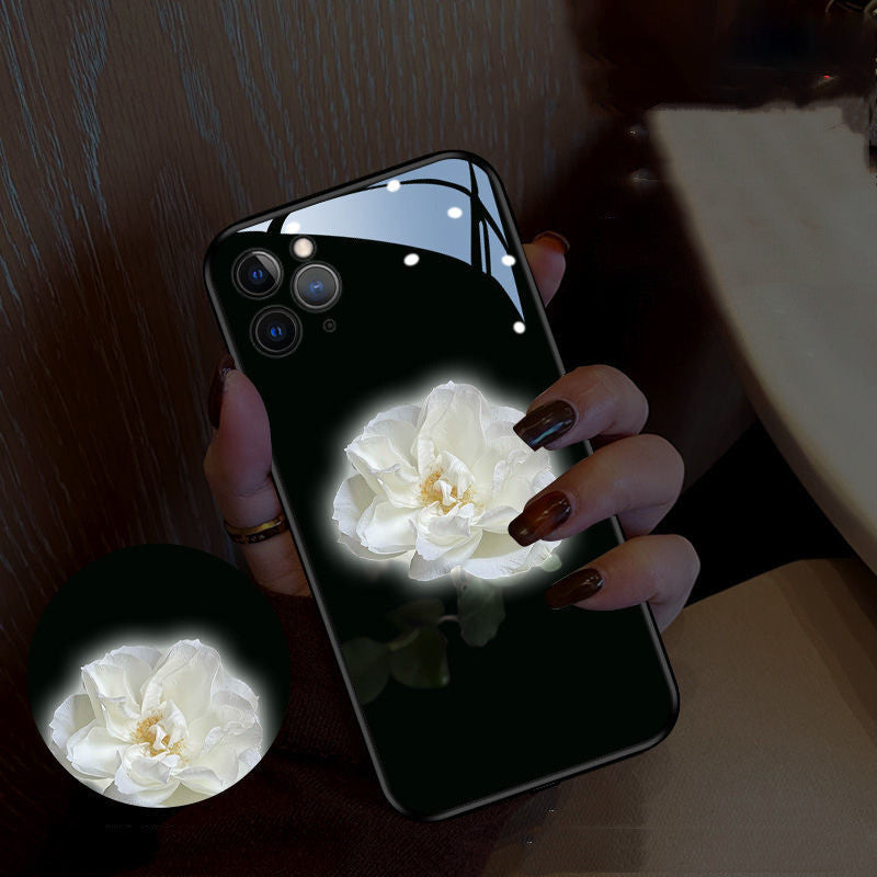 Luminous Mobile Phone Shell Camellia