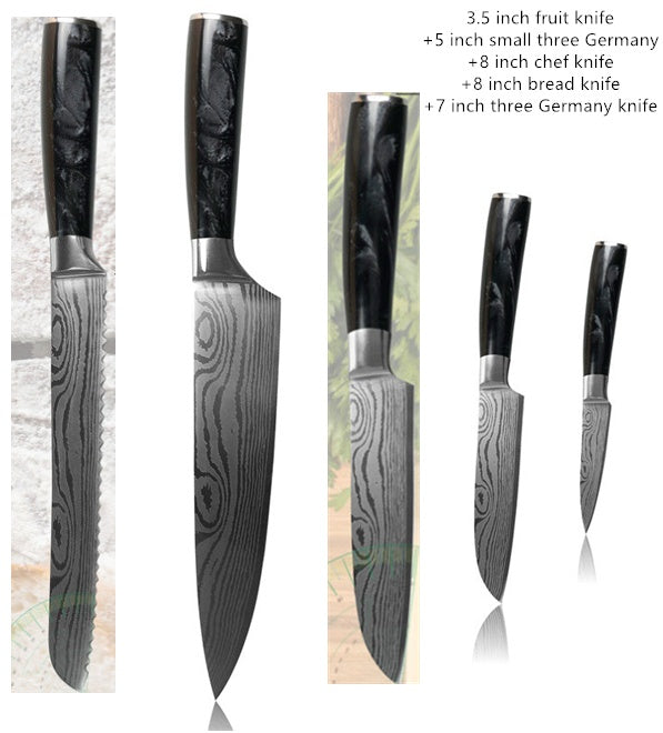 Stainless Steel Fish-killing Knife With Black Resin Handle