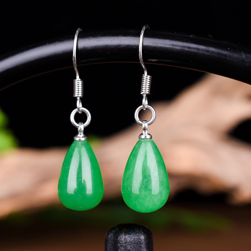 Emerald drop earrings