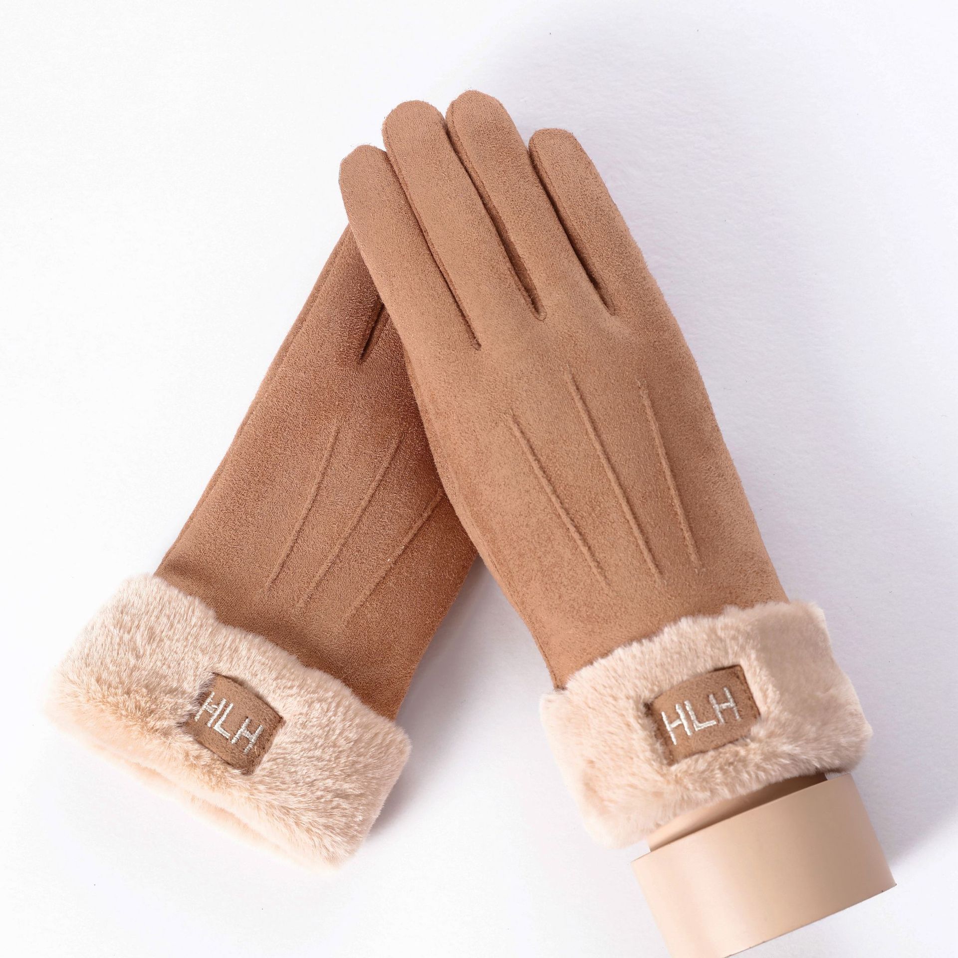 Suede gloves for ladies