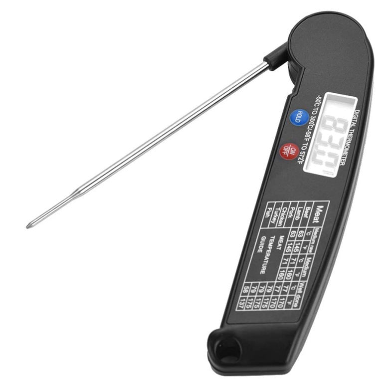Ultra-thin Folding Barbecue Thermometer Kitchen Food