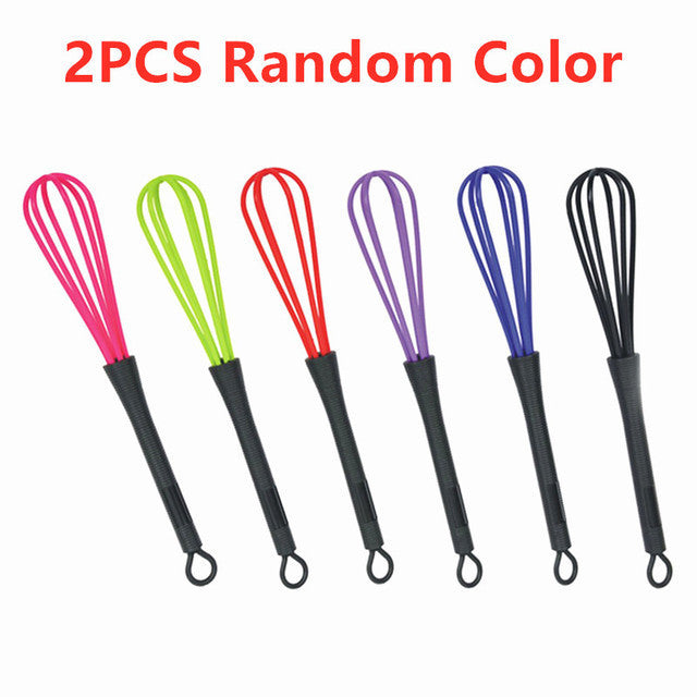 New Random Color  Egg Whisk Rotary Balloon Flat Ste