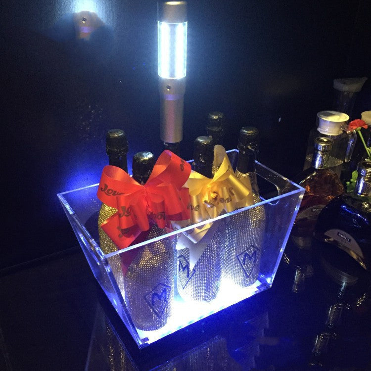 Custom LED Luminous Champagne Bucket Creative Champagne Boat Ice Bucket