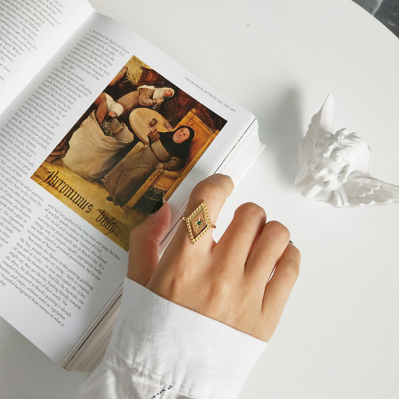 Geometric 925 sterling silver ring