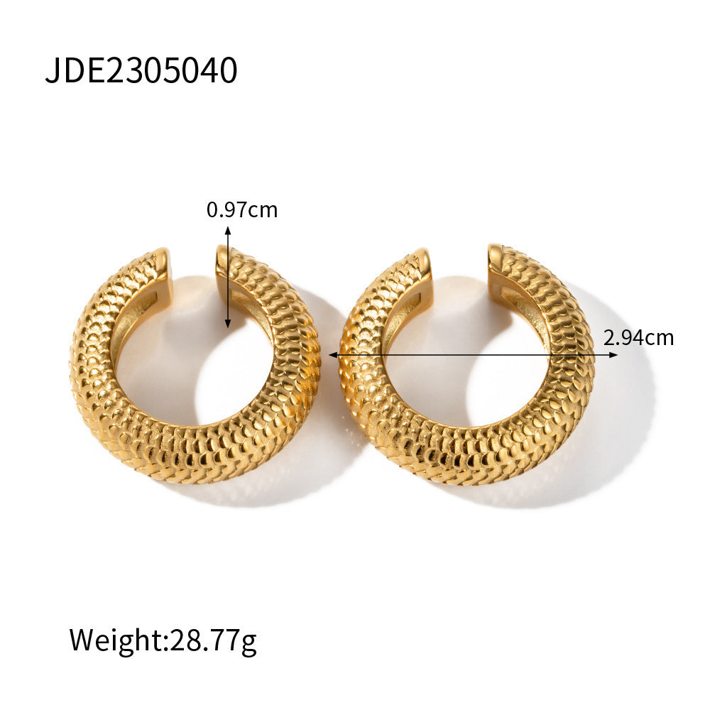 Contrast Color Flower Stud Earrings Ornament Women