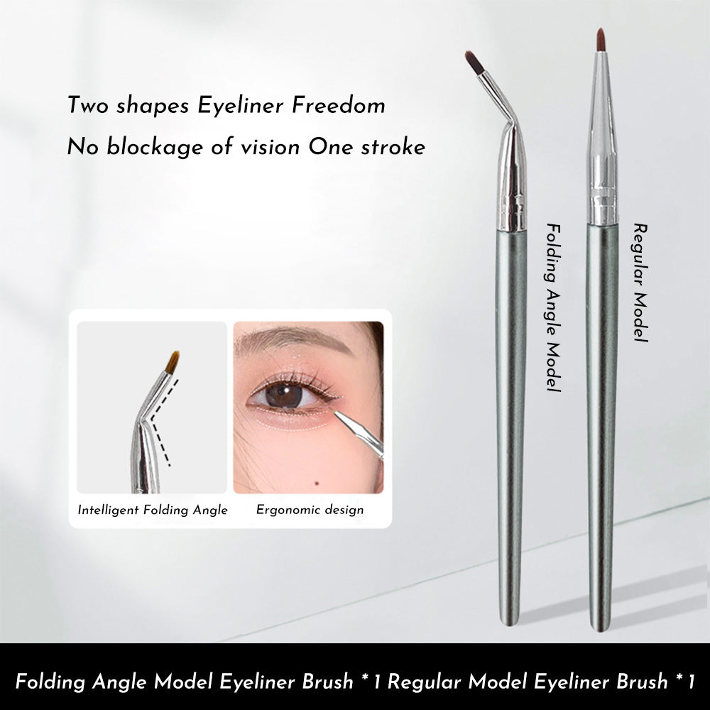 Bend Head Eyeliner Brush Eye Detail Makeup Brush Under Eyes Tear Trough For Women Fine Liner Concealer Brush