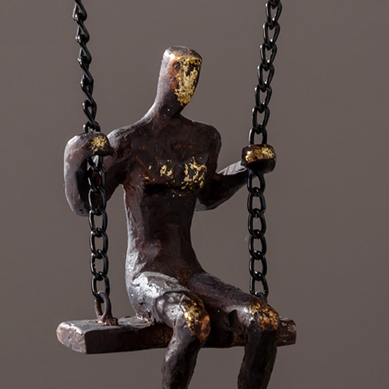 Metal To Swing Couple Study Office Decorations Ornaments