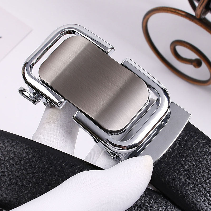 The First Layer Pure Cow Leather Leisure Belt Men's Fashion