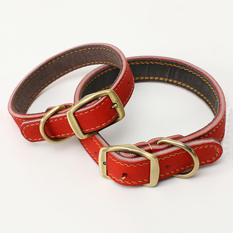 First Layer Cowhide Leash Set