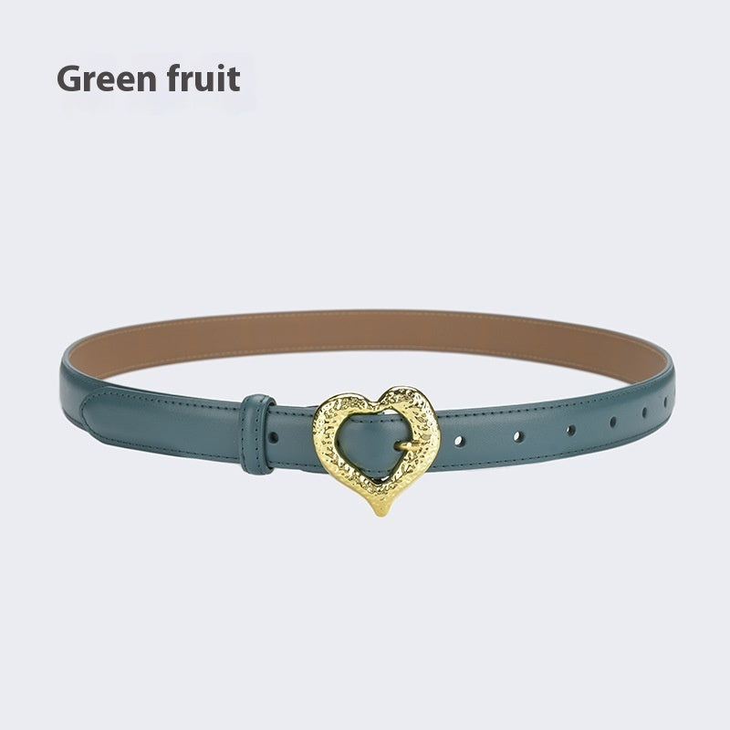 Ceinture en cuir d'amour personnalisée pour femme, à la mode et décorative