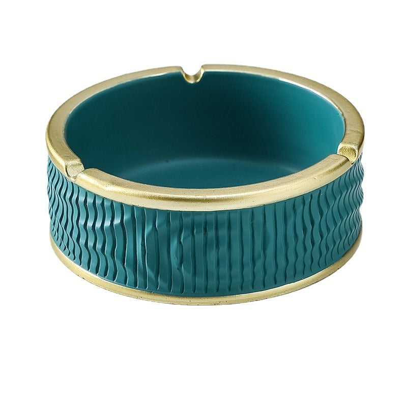 Fashion Creative Gold-painted Ceramic Ashtray Decoration Ornaments
