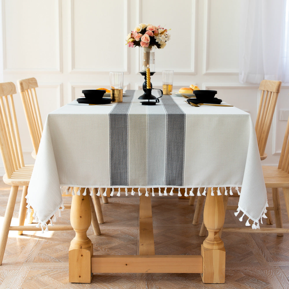 Waterproof Tablecloth Household Cotton And Linen Simplicity