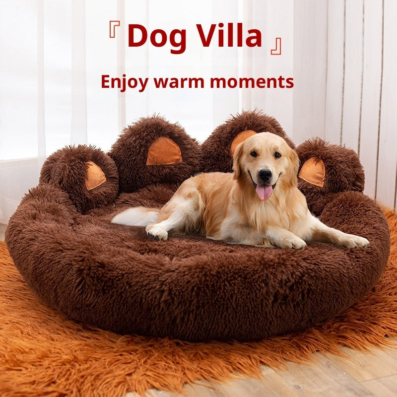 Plush Kennel Thickened Pet Bed Large Pet Mat