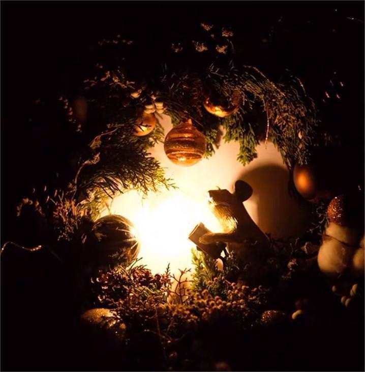 Lampe de Table Creative Nordique en Résine Souris Lumières LED Veilleuse Mini Lampes de Bureau Rat