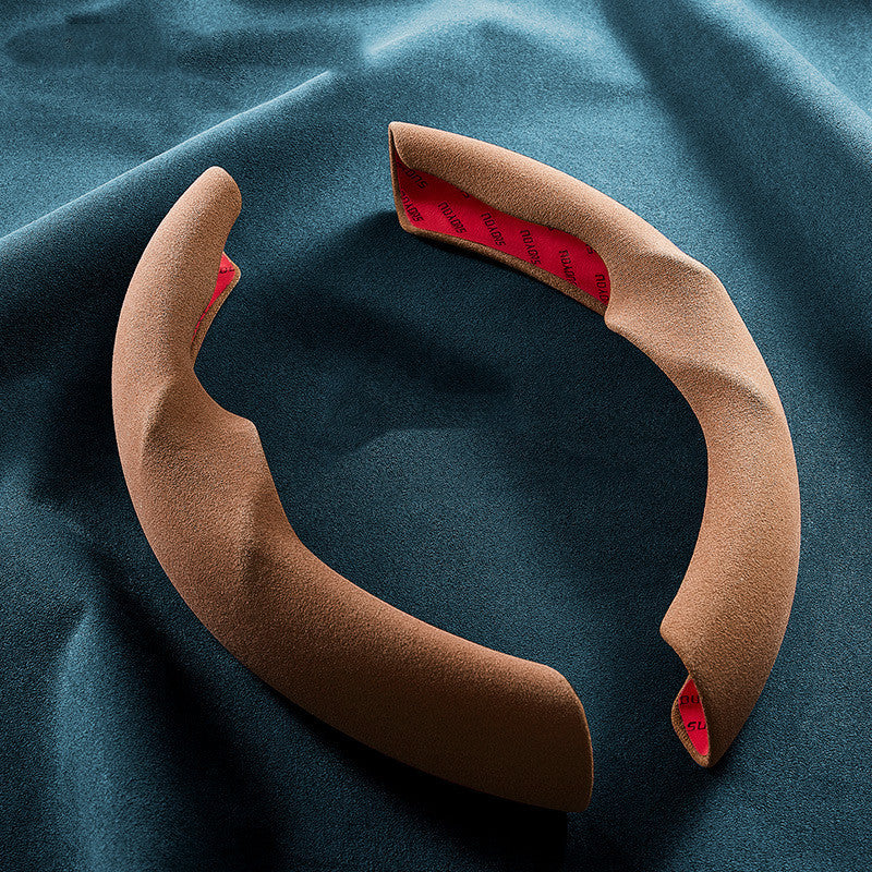 Suede Ultra-thin Sweat-absorbing Steering Wheel Cover