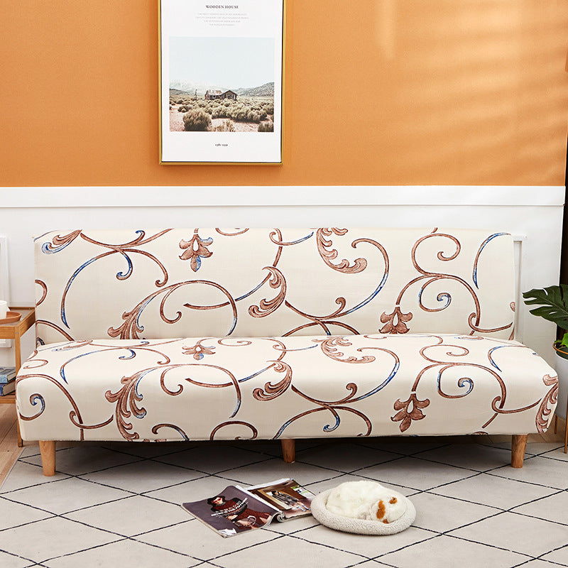 All-Inclusive Stretch Fabric Armless Sofa Towel Sofa Cover