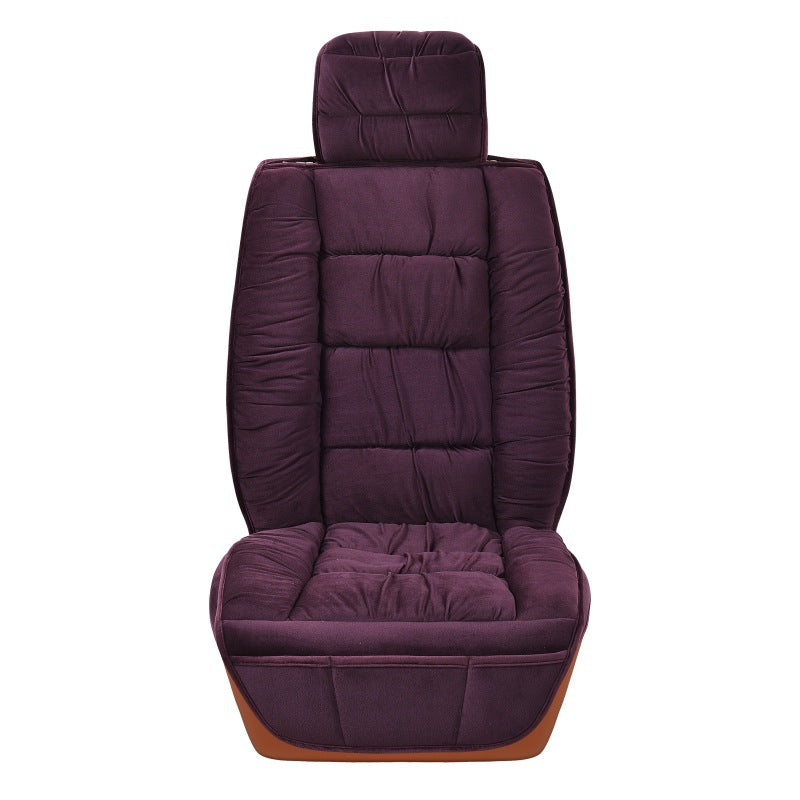 Winter Short Plush Car Seat Cushion All-inclusive