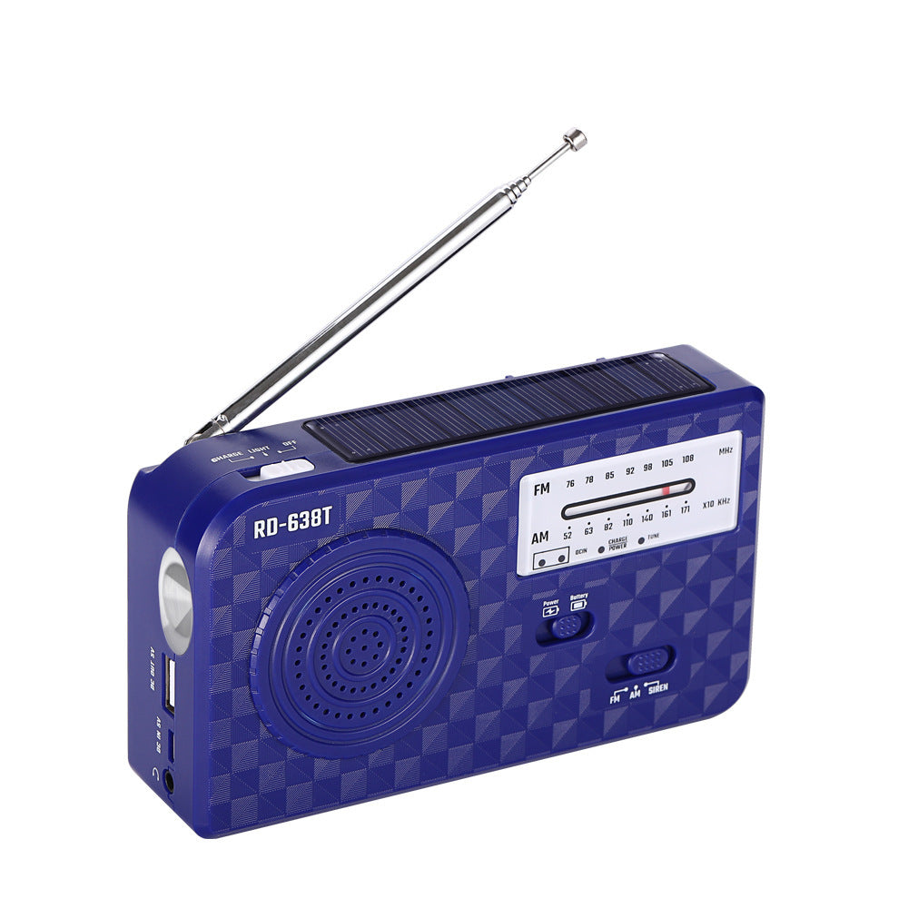 Hand-cranked Radio Solar Multifunctional Mobile Phone Charging