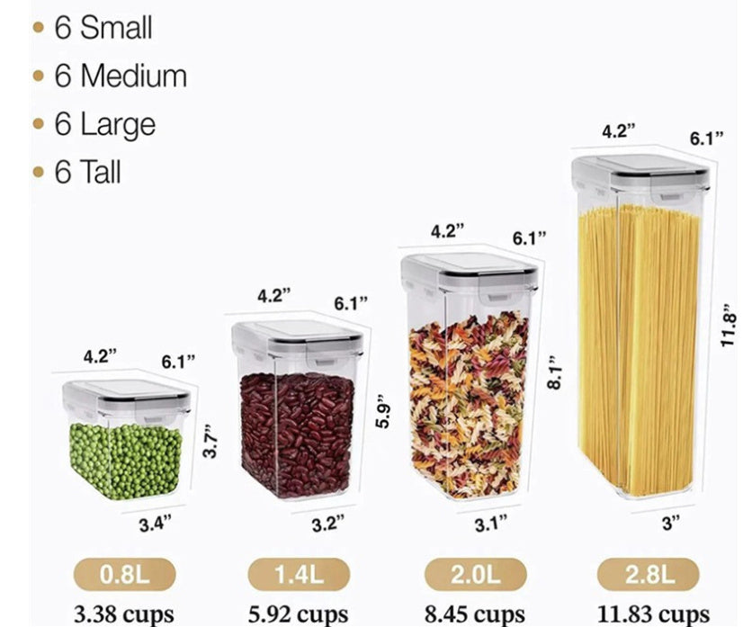 Pp Material Crisper Sealed Cans Refrigerator Kitchen Storage Jar