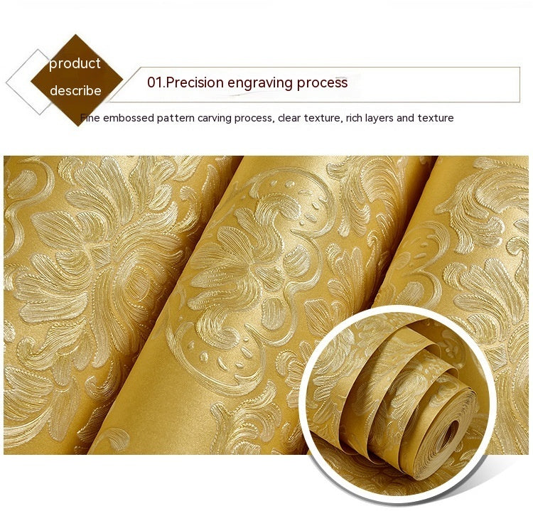 Self-adhesive Non-woven 3D Fine Pressing Wallpaper