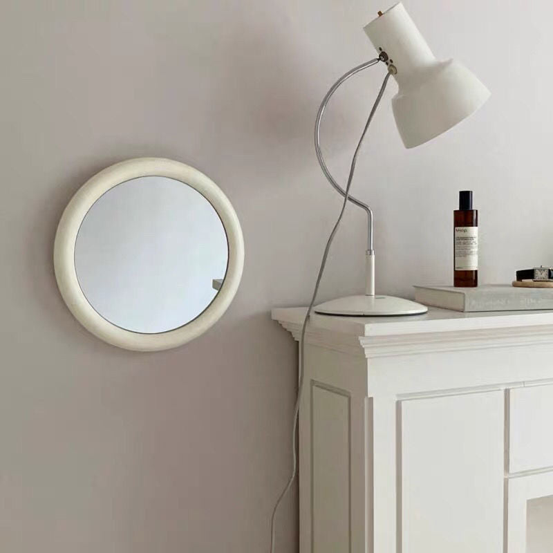 Miroir Rétro Miroir Maquillage Ornements Décoratifs Fille Cœur Bois Ins Miroir Suspendu