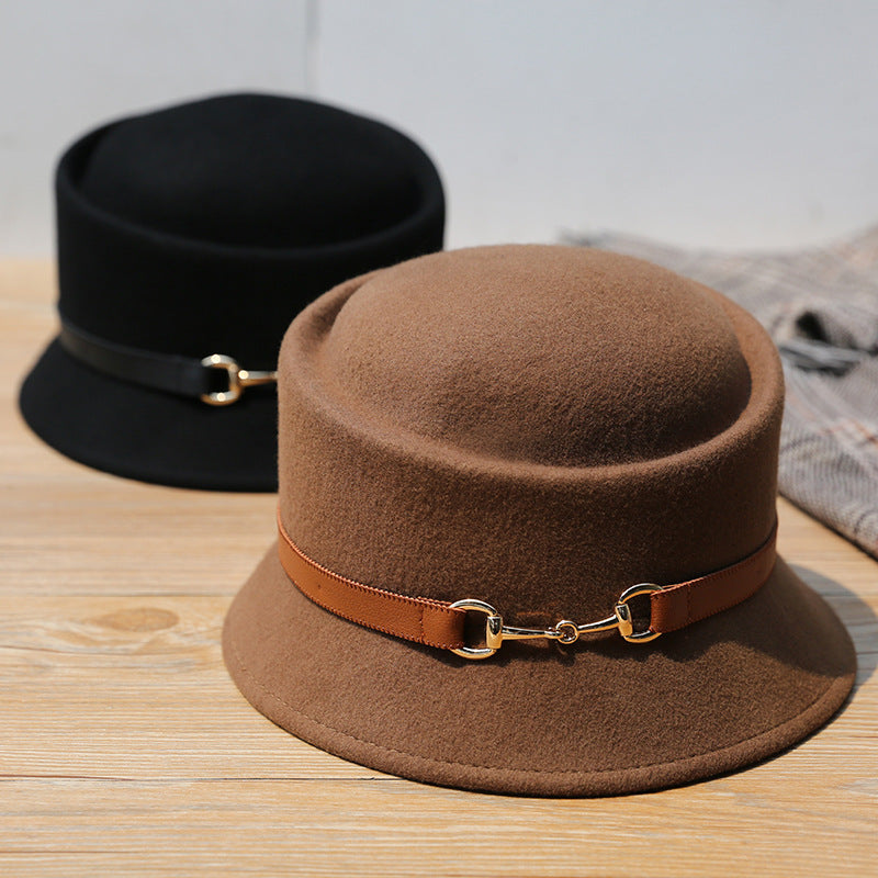 Men's And Women's Fashion Belt Metal Buckle Hat