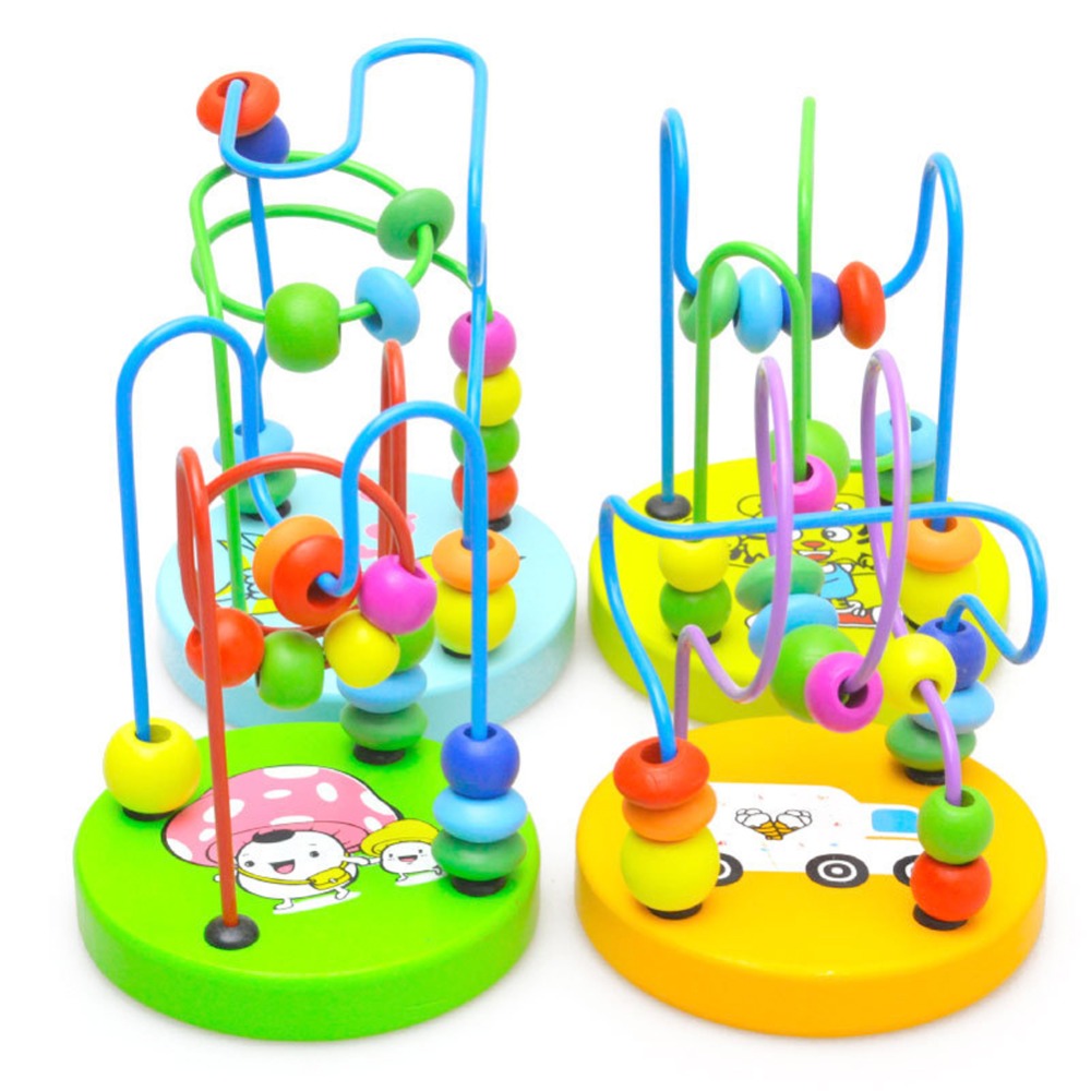 Wooden Early Education Round Bead Toy Brick