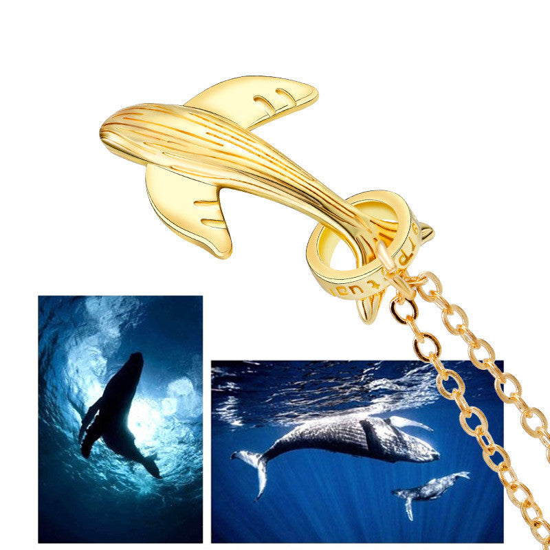 Whale Couple Necklace Pair Ins Fashion And Simple