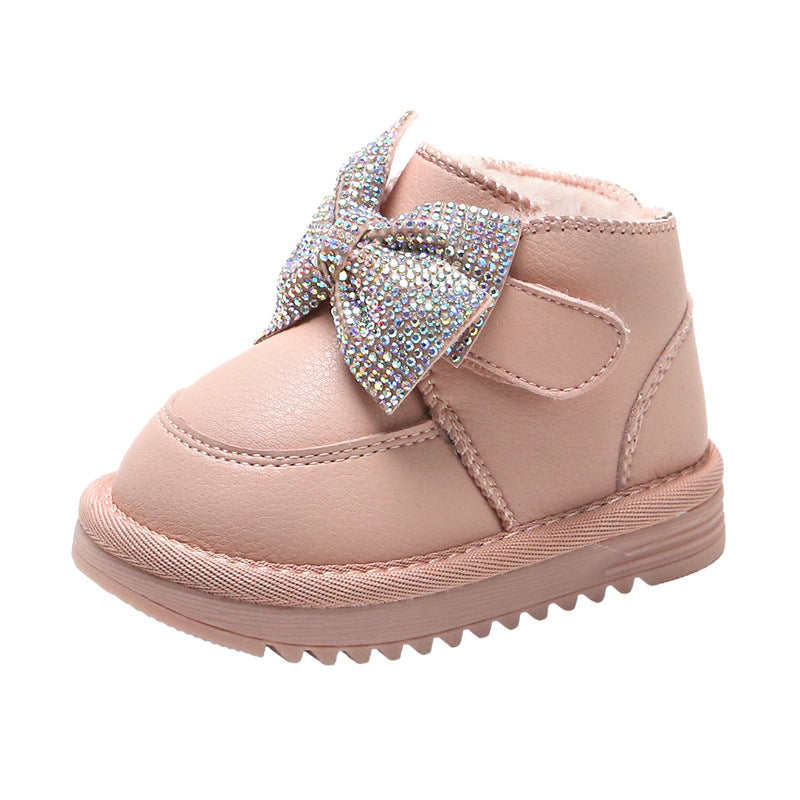 Baby princess toddler cotton shoes soft soled cotton boots