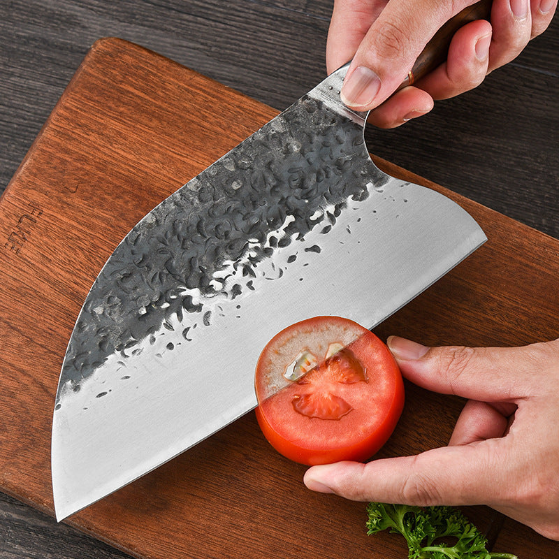 Hand Forged Hammered Steel Head Chef's Knife