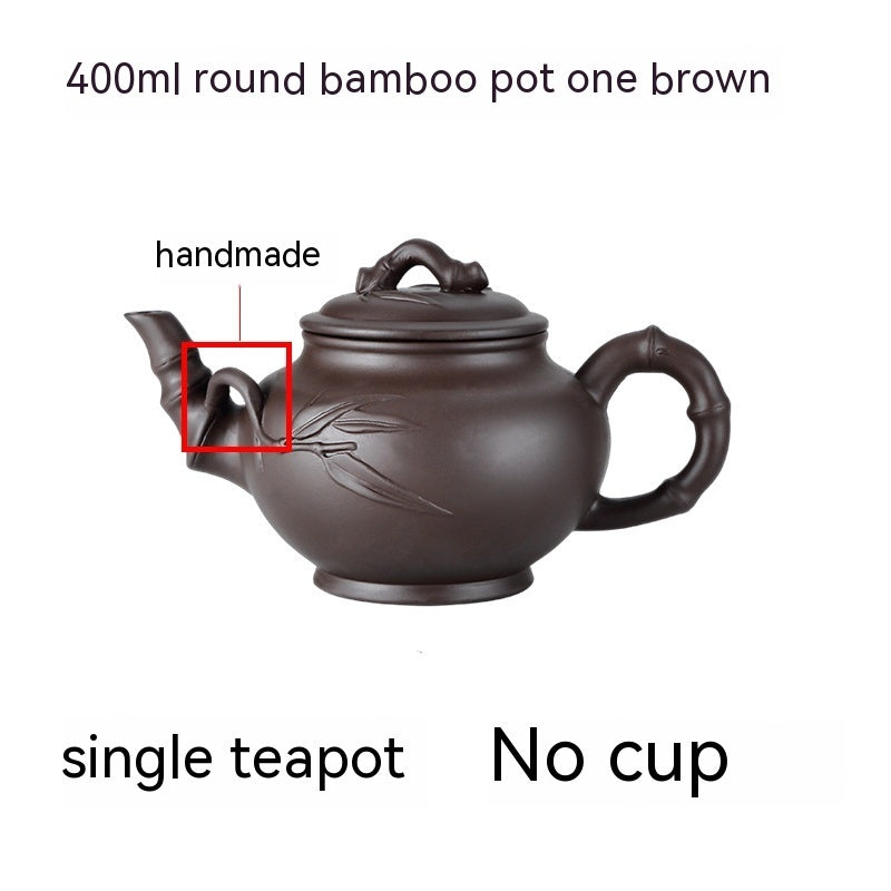 Purple Clay Teapot, Large Capacity, Large Household Kung Fu Tea Set