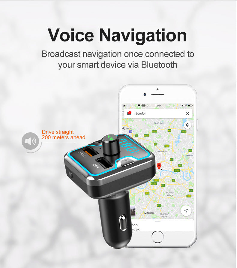 Bluetooth Player Car Charger Charging Fast And Colorful