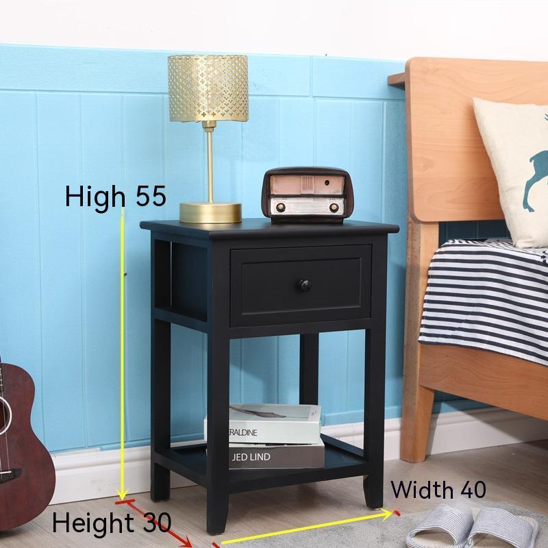 Simple Modern Solid Wood Bedside Cabinet Simple