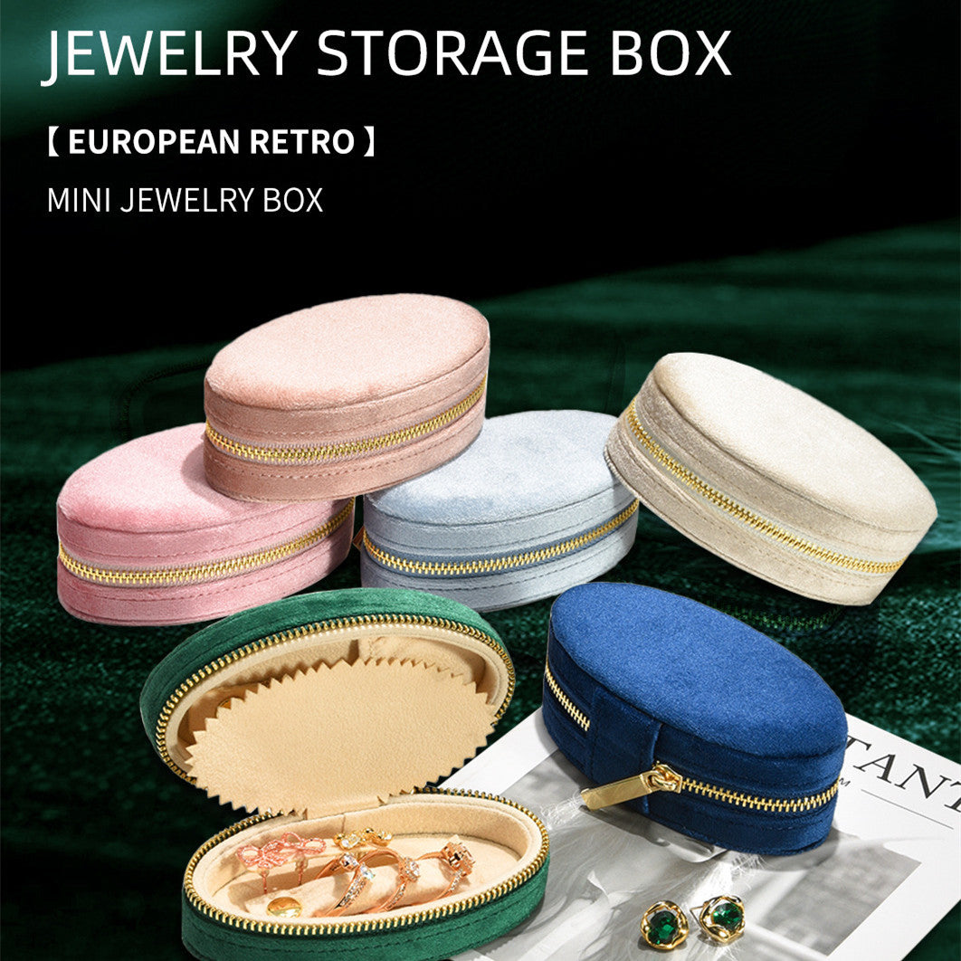 Multifunctional Velvet Jewelry Storage Box