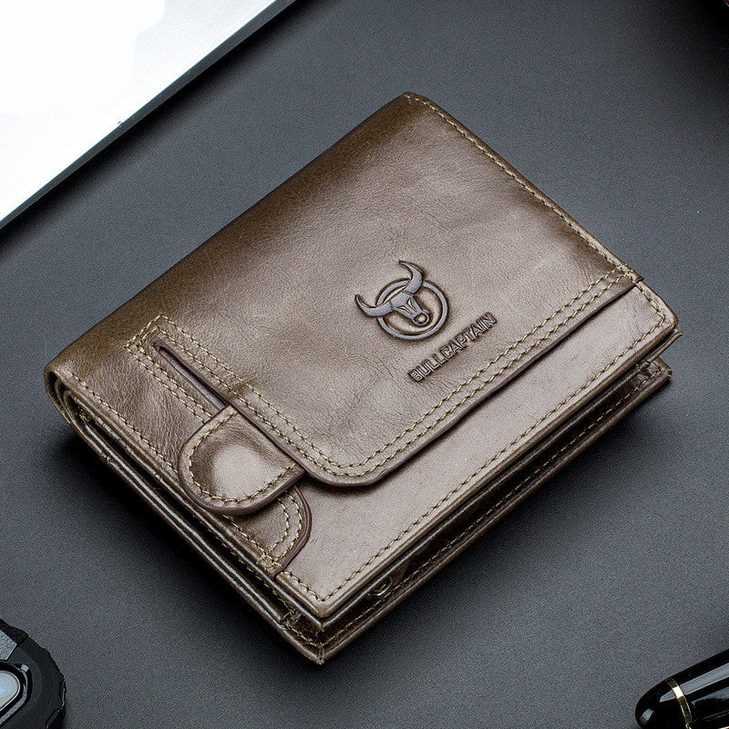 First layer cowhide men's leather wallet