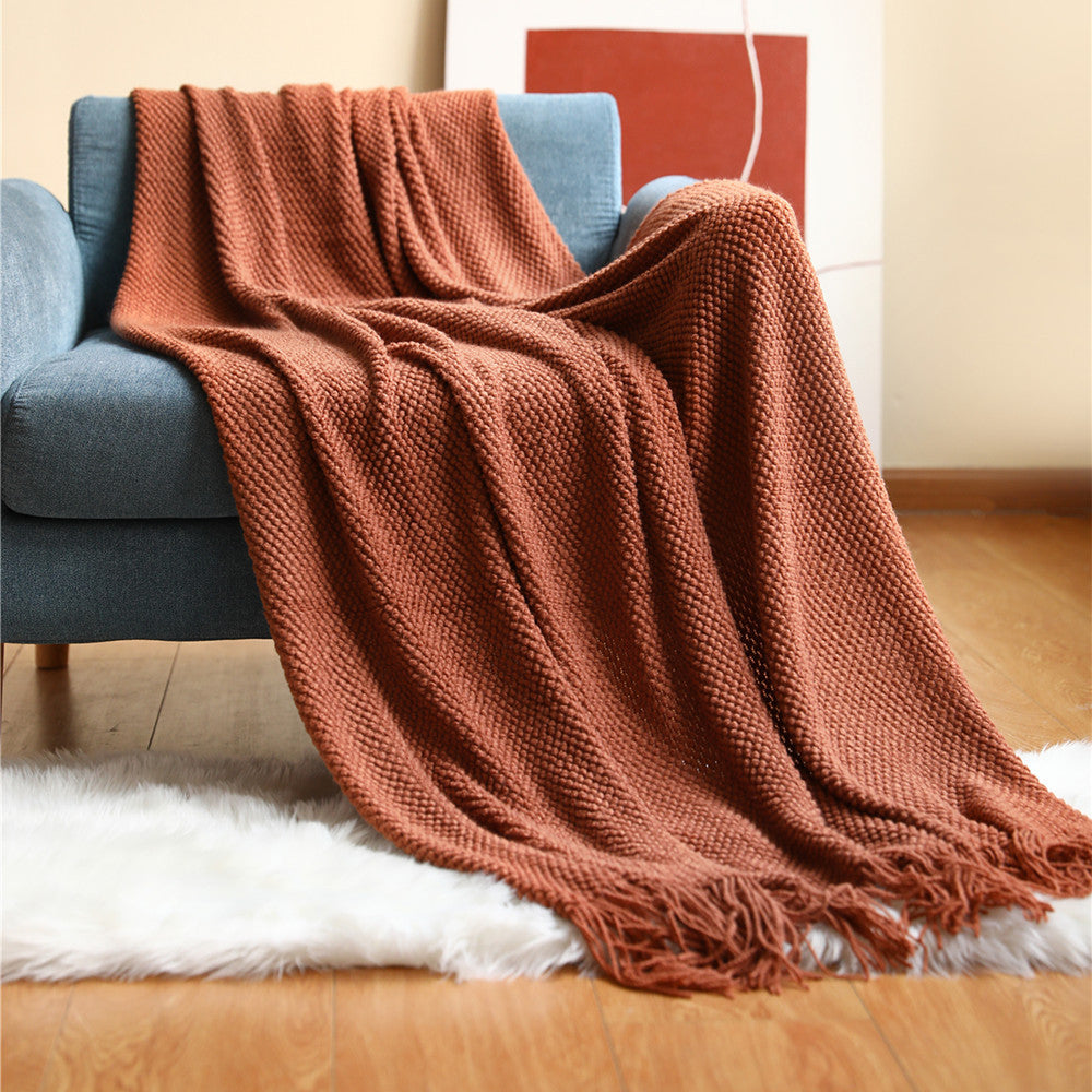 Sofa Cover Cover Blanket Blanket Pineapple Plaid Knitting