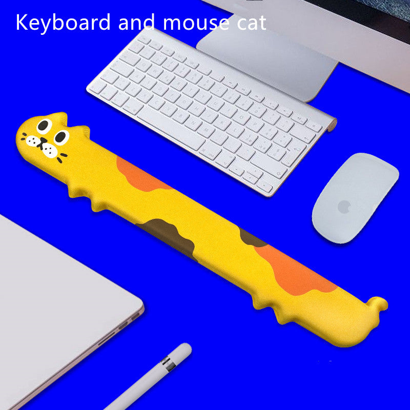 Memory Foam Keyboard Mouse Pad Hand Rest Silicone Wristband