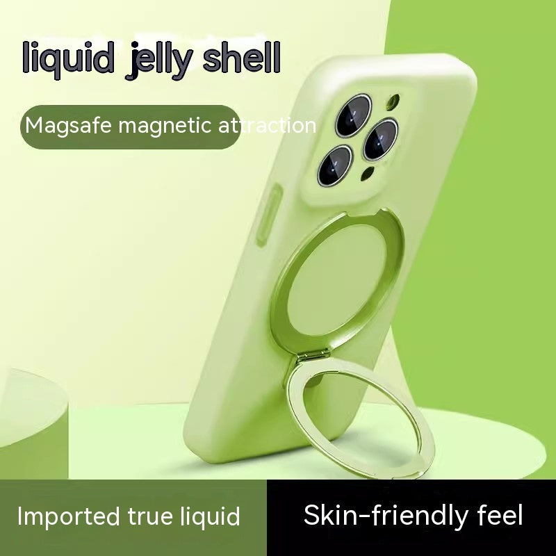 Coque en silicone avec support magnétique pour téléphone