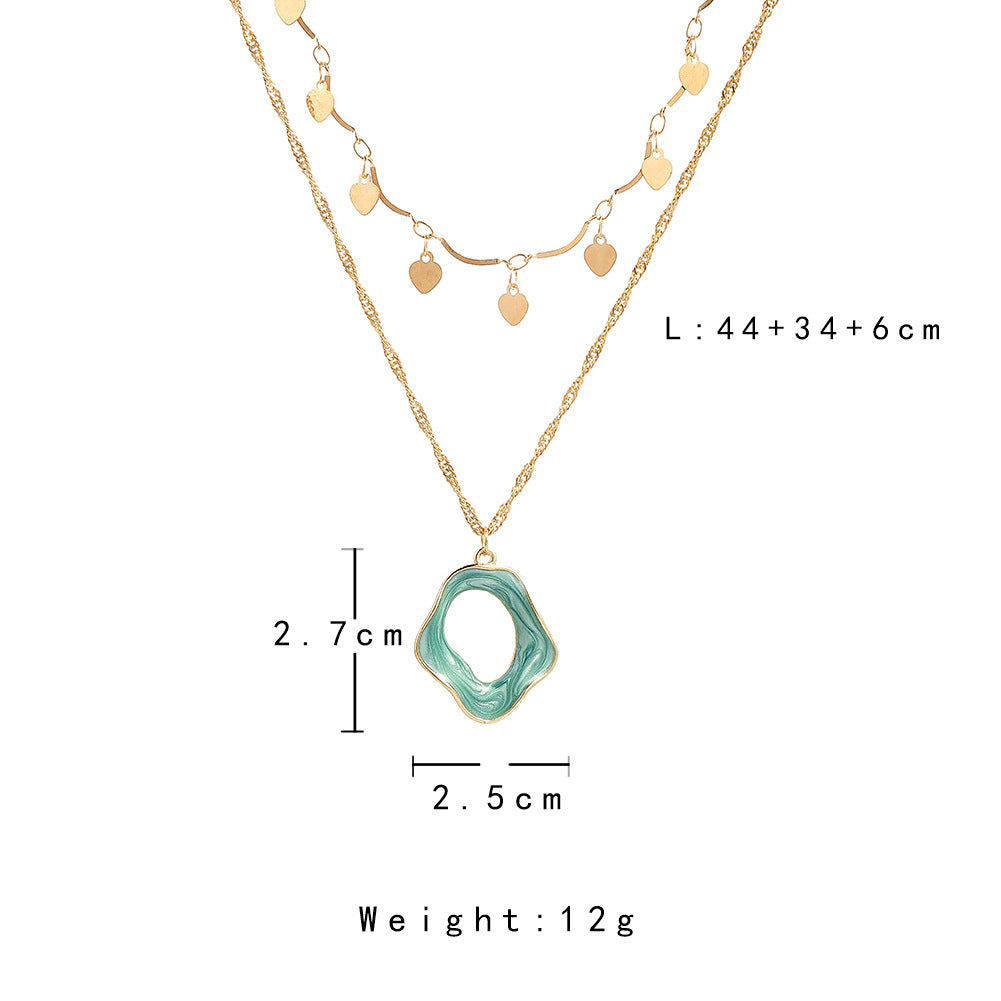 Japanese And Korean Love Niche Light Luxury Decoration Clavicle Necklace