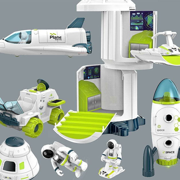 Interstellar Space Spacecraft Model Electric Vocalizing Dazzling Light Toys