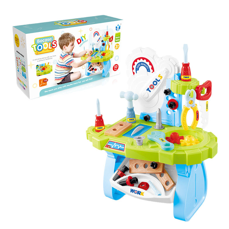 Educational Play House Children's Toy Simulation Electric Drill Toolbox