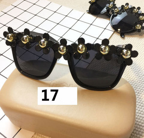 Handmade flower diamond sunglasses