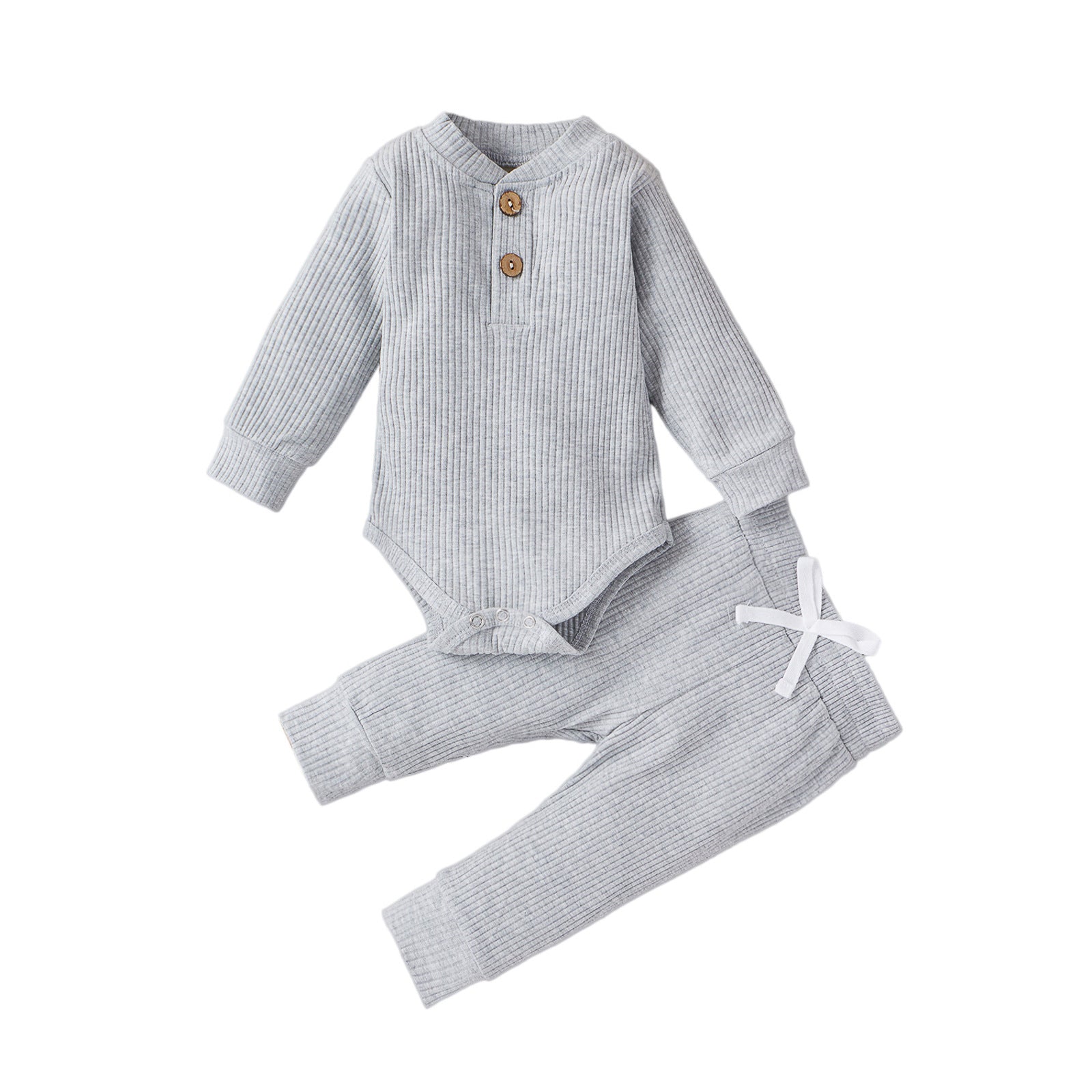 Infant Cotton Long-sleeved Jumpsuit Trousers Suit