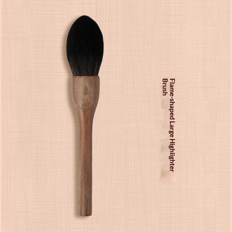 H Set Brush Vintage Soft Black Walnut Makeup Brush