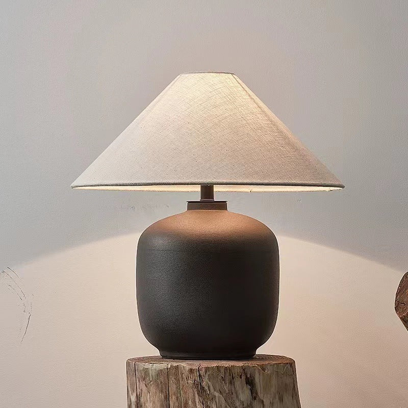 Chinese Style Decoration Japanese Style Pottery Pot Living Room Table Lamp